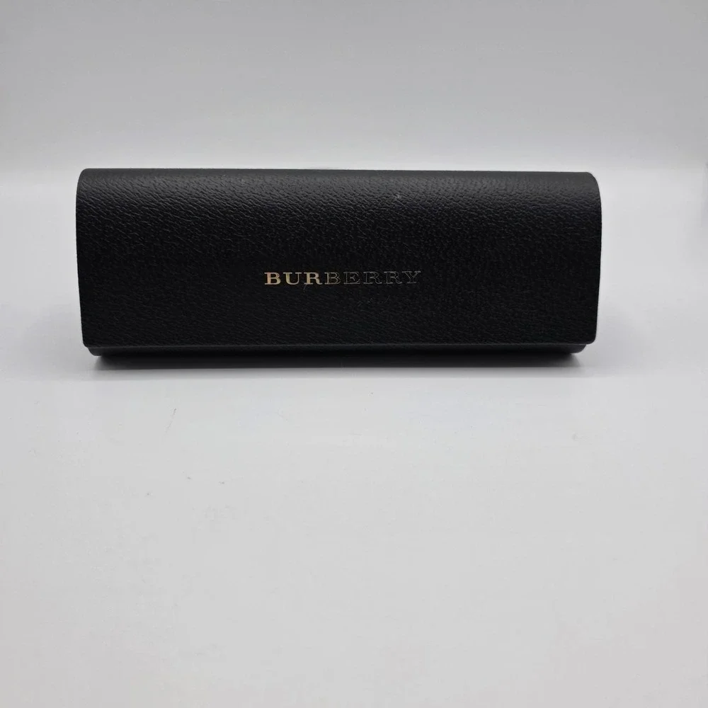 Burberry Black Textured Hard Case for Glasses Sunglasses Eyewear Storage Luxury